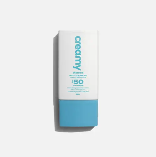 Protetor Solar Facial FPS 50 Watery Fluid Toque Seco 40ml Creamy