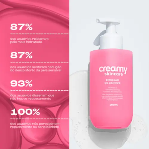 Emulsão de Limpeza Facial Purificante 200ml Creamy