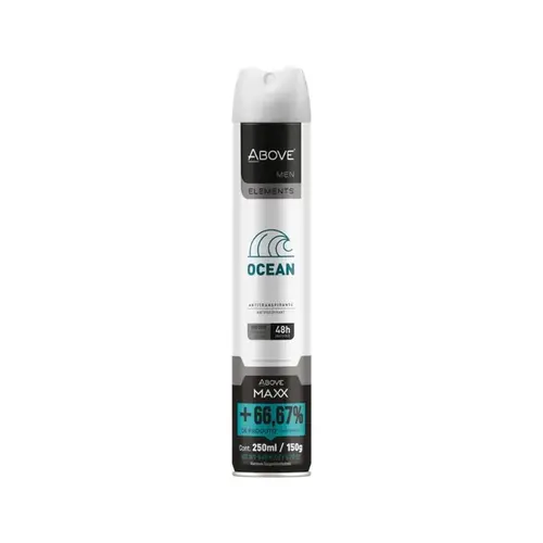 Desodorante Aerosol Above Masculino Elements Ocean 48h 250ml