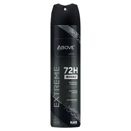 Desodorante Aerosol Above Masculino Extreme Black Invisible 72h 250ml