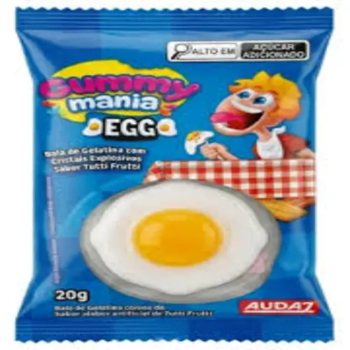 Doce Gummy Mania Ovo para Fritar 20g