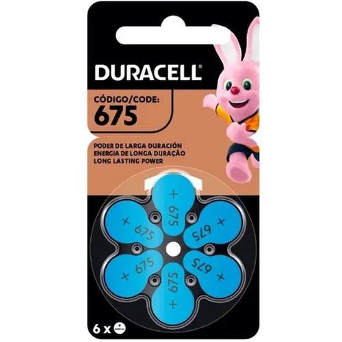 Pilha Duracell Auditiva 675 Size