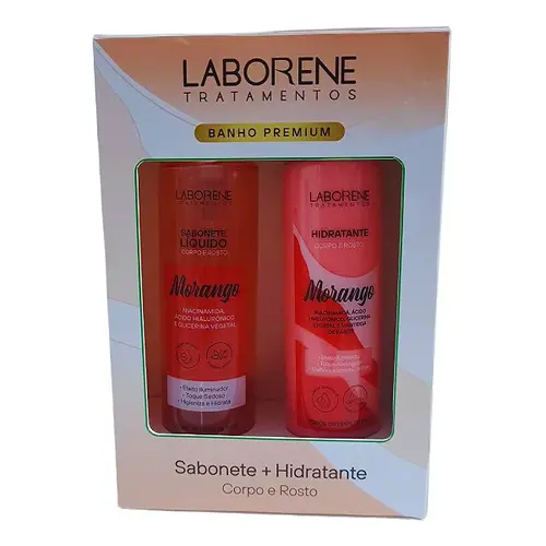 Kit Laborene Sabonete + Hidratante Morango