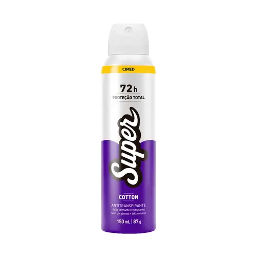 Desodorante Antitranspirante Aerosol Super Cotton 150ml