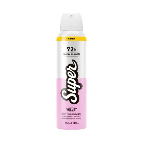 Desodorante Antitranspirante Aerosol Super Velvet 150ml
