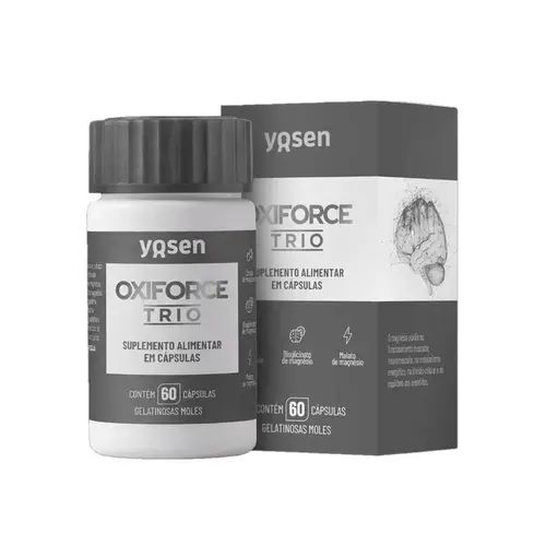 Oxiforte Trio Magnésio Yosen 60 Cápsulas