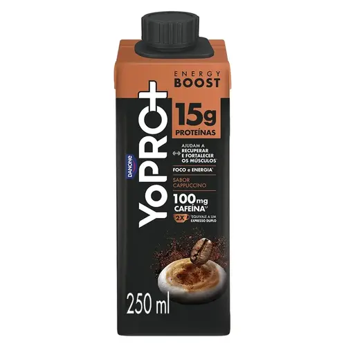 Bebida Láctea Yopro Energy Boost Cappuccino 250Ml