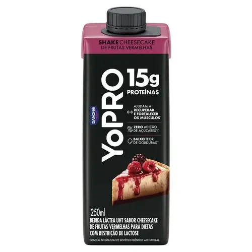 Bebida Láctea Yopro Cheesecake Frutas Vermelhas 250Ml