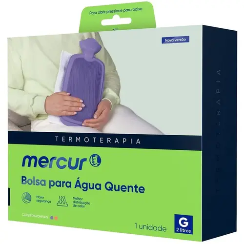 Bolsa De Água Quente Mercur BC0029-CLI Grande Lilás