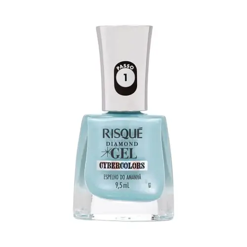 Esmalte Risqué Diamond Gel Cybercolors Espelho Do Amanhã
