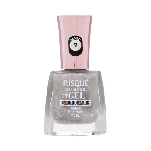 Esmalte Risqué Diamond Gel Cybercolors Pixelizado
