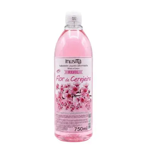 Sabonete Liquido Inusitta Refil 750Ml Flor De Cerejeira