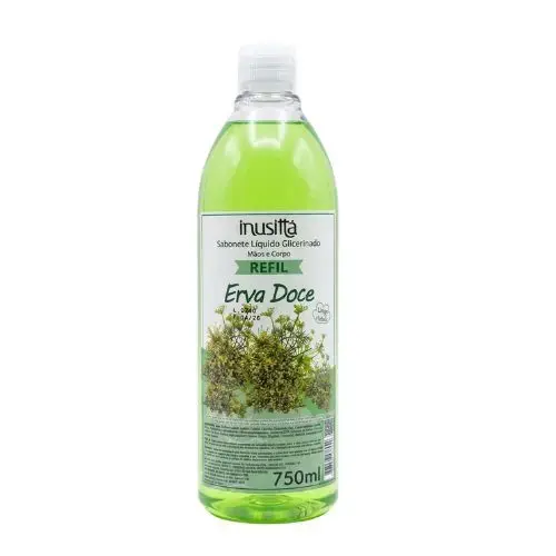 Sabonete Liquido Inusitta Refil 750Ml Erva Doce