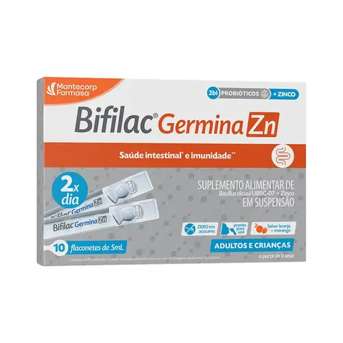 Bifilac Germina Zn 2Bi 10 Flaconetes