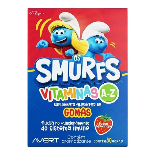 Os Smurfs Vitamina A-Z Gomas 30 Unidades