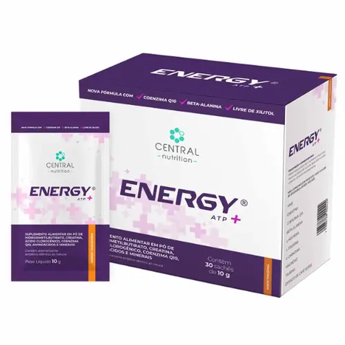 Energy Atp+ Sem Xilitol Sabor Tangerina Com 30 Sachês