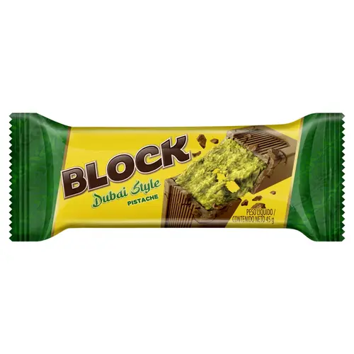 Chocolate Arcor Block Dubai Style Pistache 45g