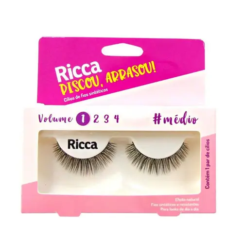 Cílios Postiços Ricca Basic Volume 01 Volumão Entrelaçado Ref 2672