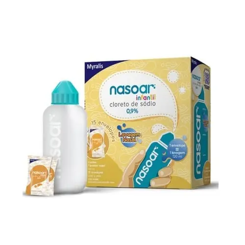 Nasoar Infantil Solução Frasco + 15 Envelopes