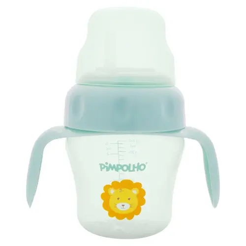 Copo De Treinamento Com Alça E Bico Flexível 150Ml Pimpolho Cor Azul