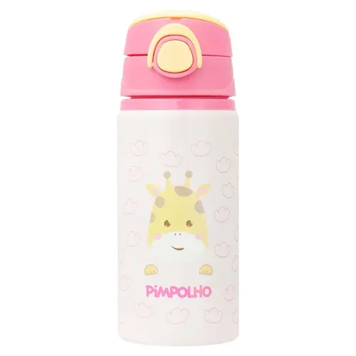 Garrafa De Alumínio 500Ml Girafa Pimpolho