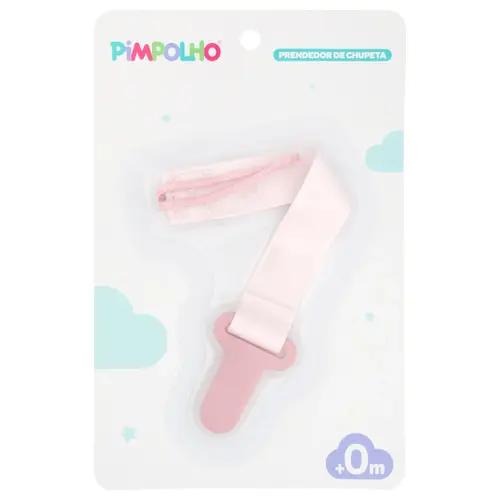 Prendedor De Chupeta Pimpolho Rosa
