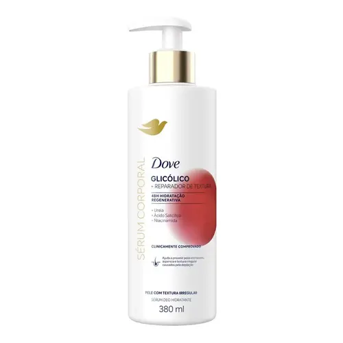 Sérum Deo Hidratante Corporal Dove Glicólico + Reparador De Textura 380Ml