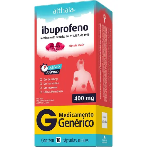 Ibuprofeno 400Mg 10 Capsulas Althaia