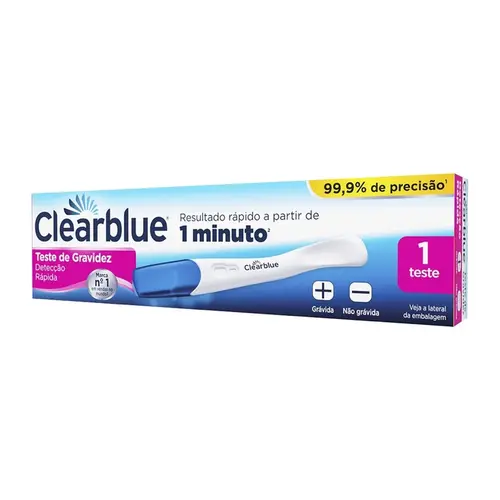 Teste De Gravidez Compacto Com Copo Coleto Clear Blue