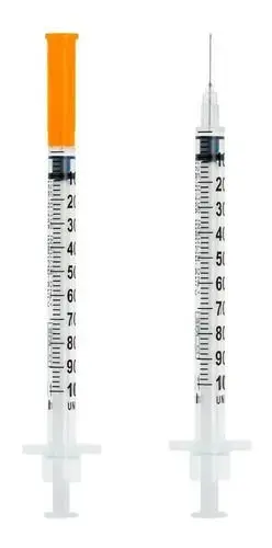 Seringa Descartável Inslina 1Ml 6x0,25mm 1 Unidade