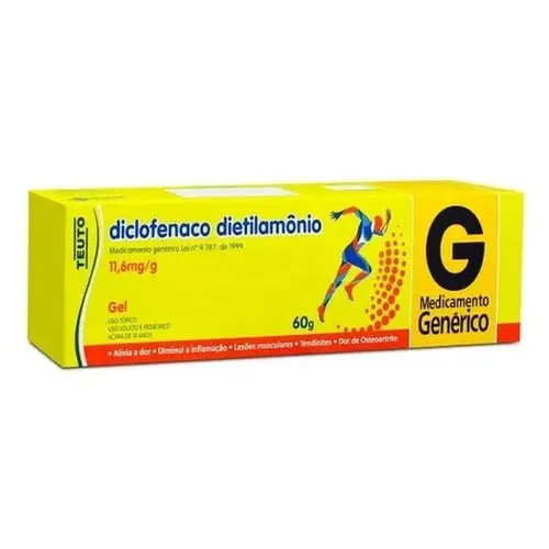 Diclofenaco De Dietilamonio Gel 60G Teuto