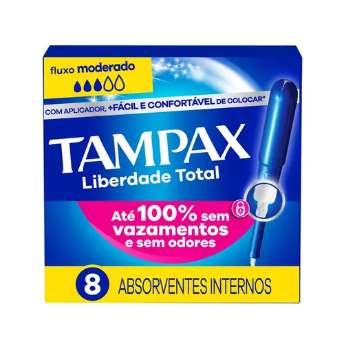 Absorvente Interno Tampax Moderado 8 Unidades