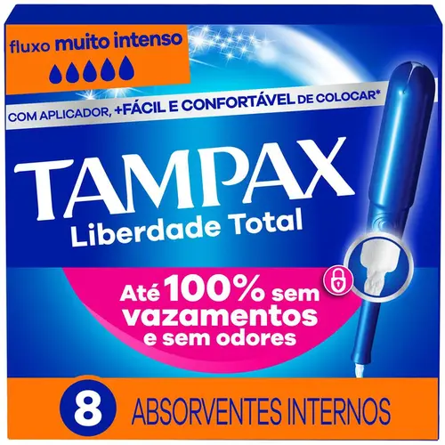 Absorvente Interno Tampax Muito Intenso 8 Unidades