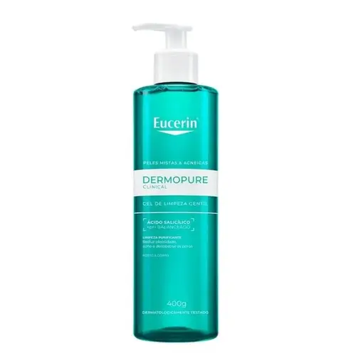 Gel De Limpeza Gentil Eucerin Dermopure Clinical Rosto E Corpo Pele Mista E Acneica 400Ml