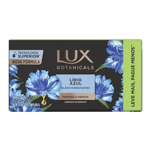 Kit Sabonete em Barra Lux Lírio Azul 85G 6 Unidades