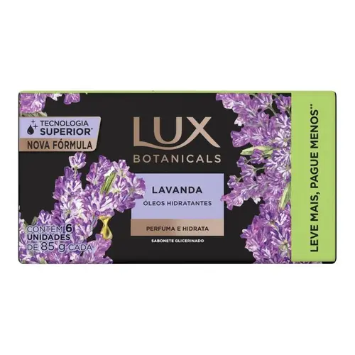 Kit Sabonete em Barra Lux Lavanda 85G 6 Unidades