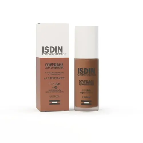 Protetor Solar Facial De Alta Cobertura Isdin Coverage 6.0 Cocoa FPS 60 30g