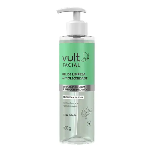 Vult Gel De Limpeza Facial Antioleosidade 300G