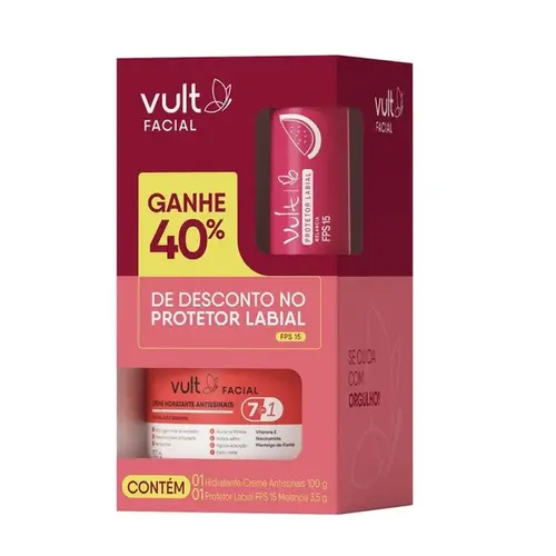 Vult Kit Facial Cr Antissinais/Balm Melancia