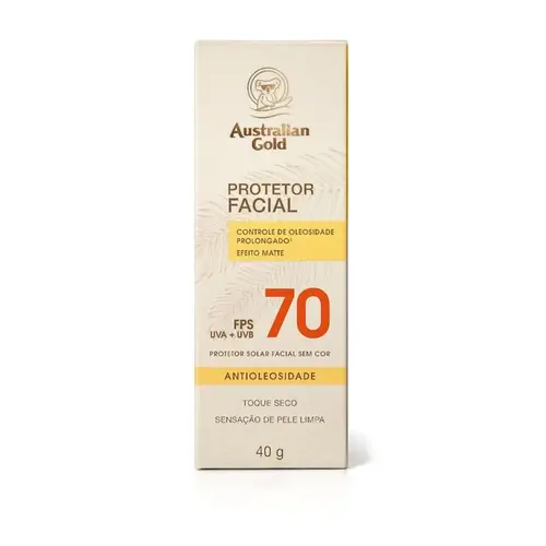 Australian Gold Protetor Facial Fps 70 Alta Prot 40G