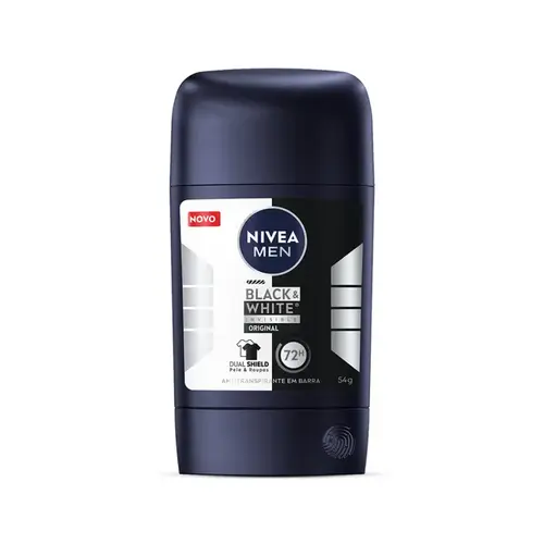 Desodorante Stick Nivea Masculino Invisible Black & White 54g