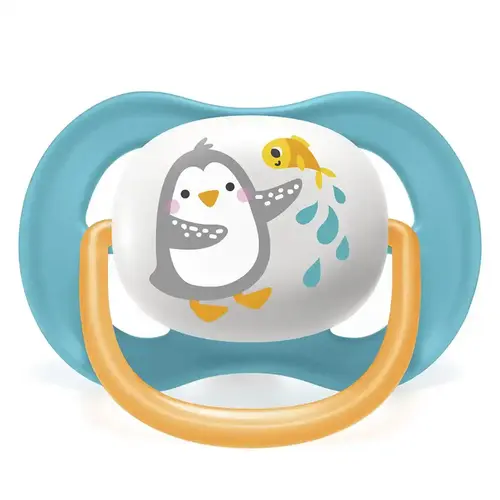 Chupeta Philips Avent Ultra Air 6 a 18 Meses Pinguim Azul