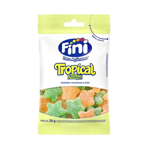 Bala Fini Zero Açucar Tropical Citrico 35g
