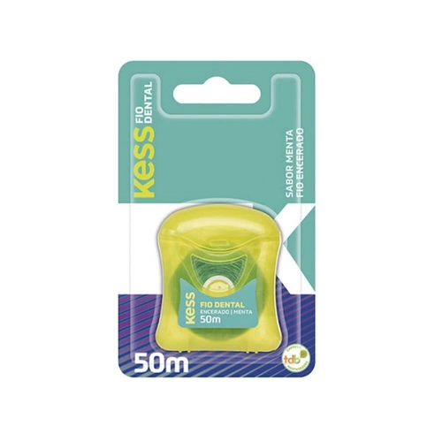 Fio Dental Kess Encerado Menta 50 Metros
