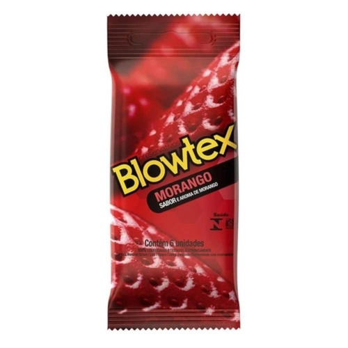 Preservativo Blowtex  Morango 6 Unidades