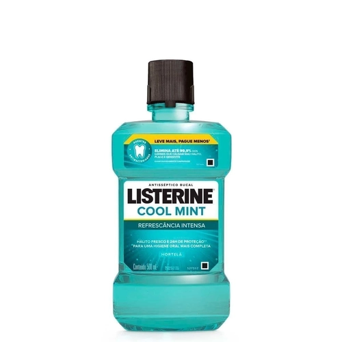 Enxaguante Antisséptico Bucal Listerine Cool Mint 500ml