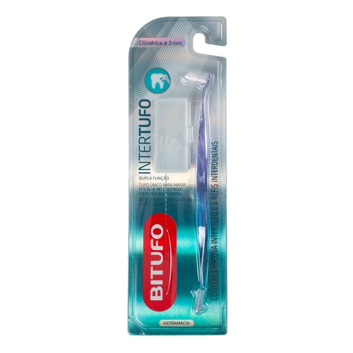 Escova Dental Bitufo Intertufo Cilíndrica Grossa
