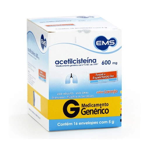 Acetilcisteina 600Mg 16Env Ems