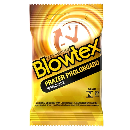 Preservativo Blowtex  Retardante 3 Unidades