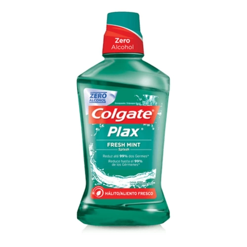 Enxaguante Bucal Colgate Plax Fresh Mint Sem Álcool 500ml